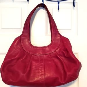 Magenta Leather Coach bag